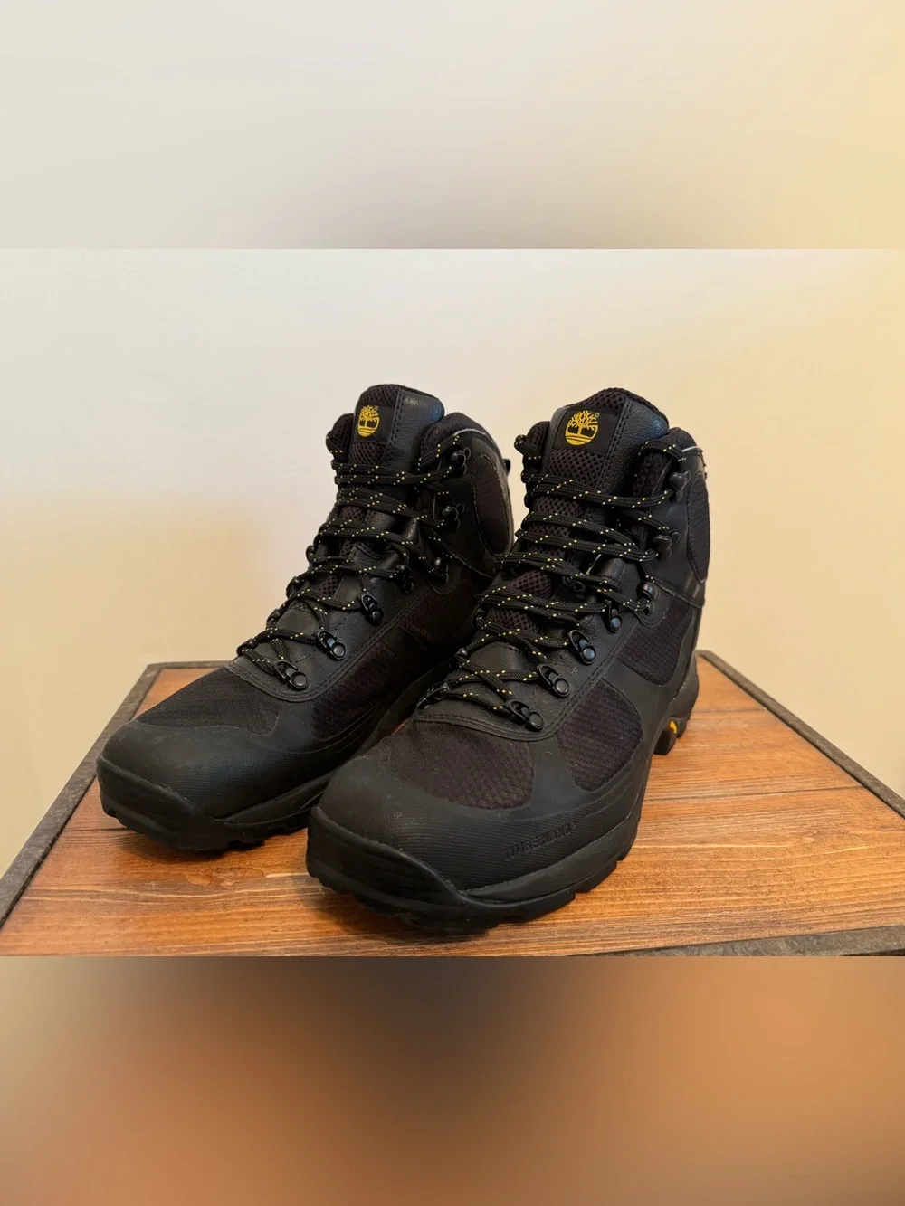 Timberland Vibram Black Men's Rugged Hiking/Work Boots